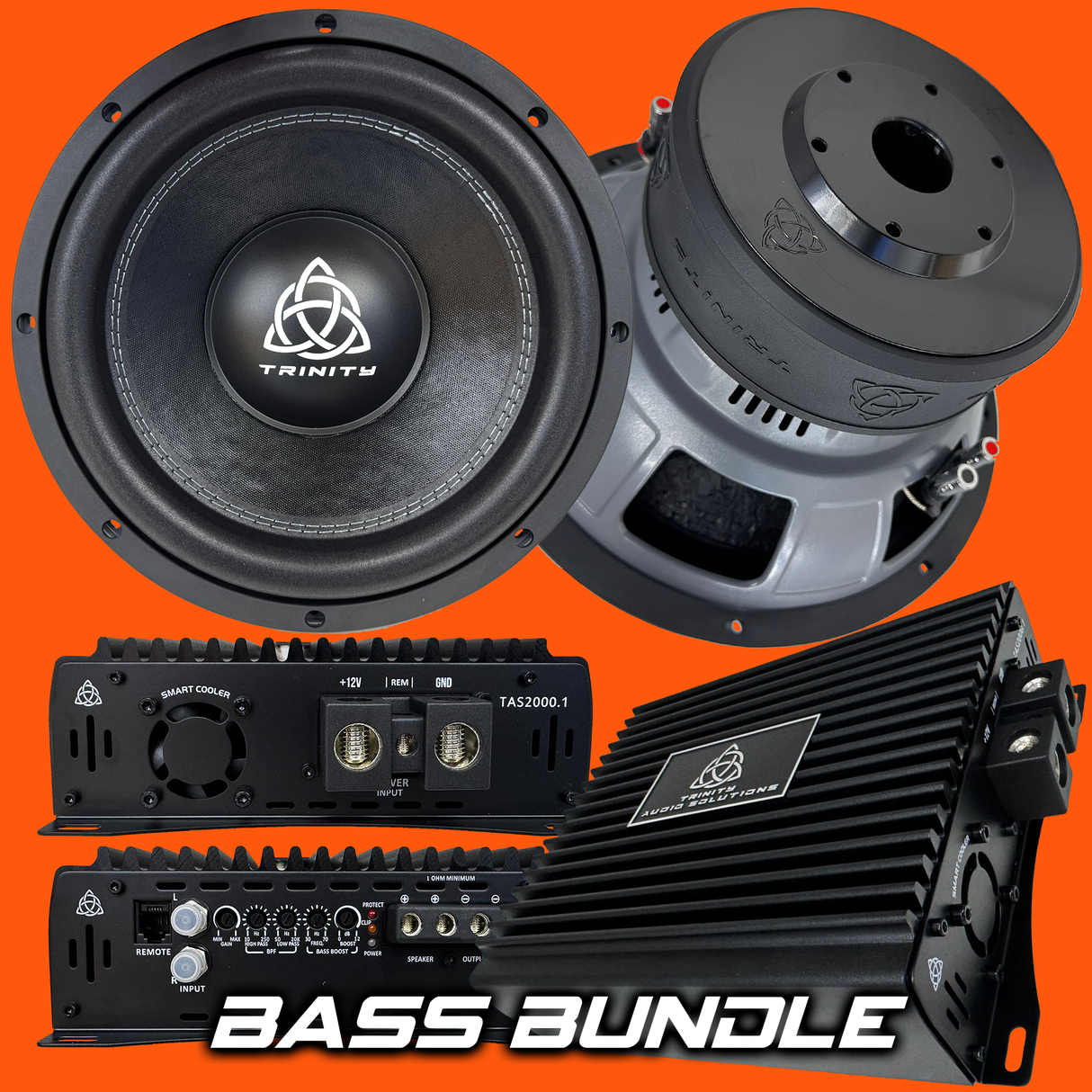 Trinity Dual 15" E Series Bass Package with Trinity 2,000 Watt Amplifier